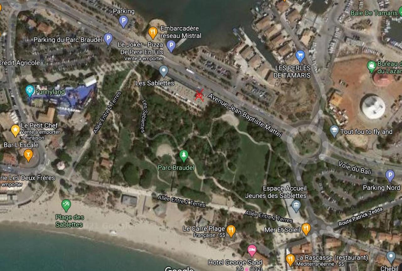 滨海拉塞讷Studio Le Bali Avec Wifi A 100M De La Plage公寓 外观 照片